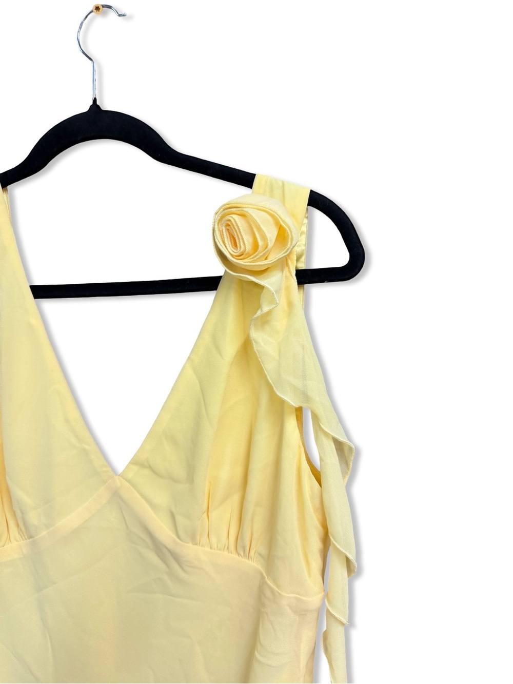 More To Come Myla Mini Dress Baby Yellow Ruffle-Trim Dress Revolve XL - Picture 6 of 10